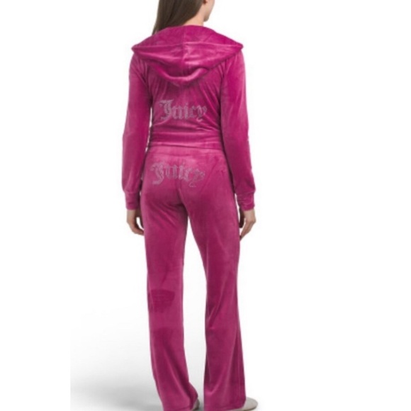 Juicy Couture Pants - Juicy Couture Velour Tracksuit in Festival Fucshia.